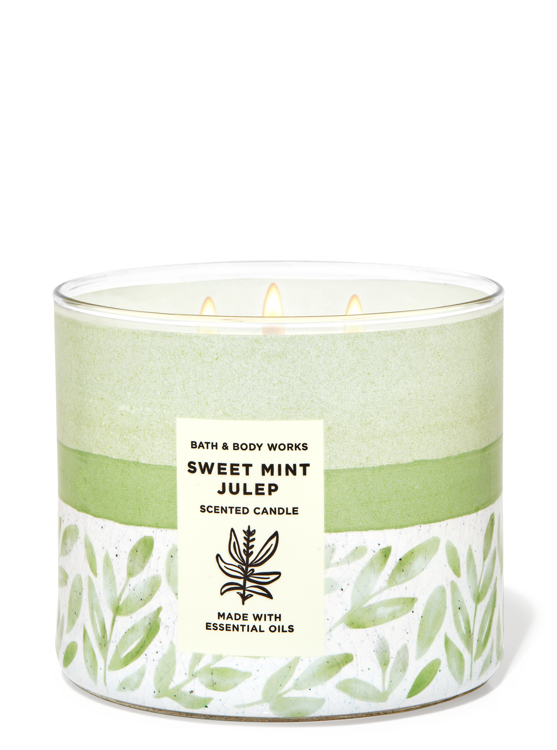 mint candle bath and body works