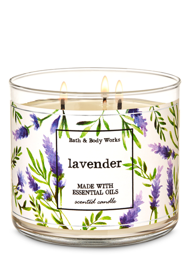 bath and body works french lavender candle